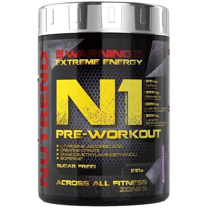 N1 Pre-Workout, Blackcurrant - 510 grams