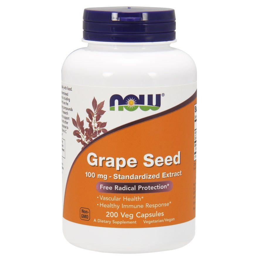 Grape Seed Standardized Extract, 100mg - 200 vcaps