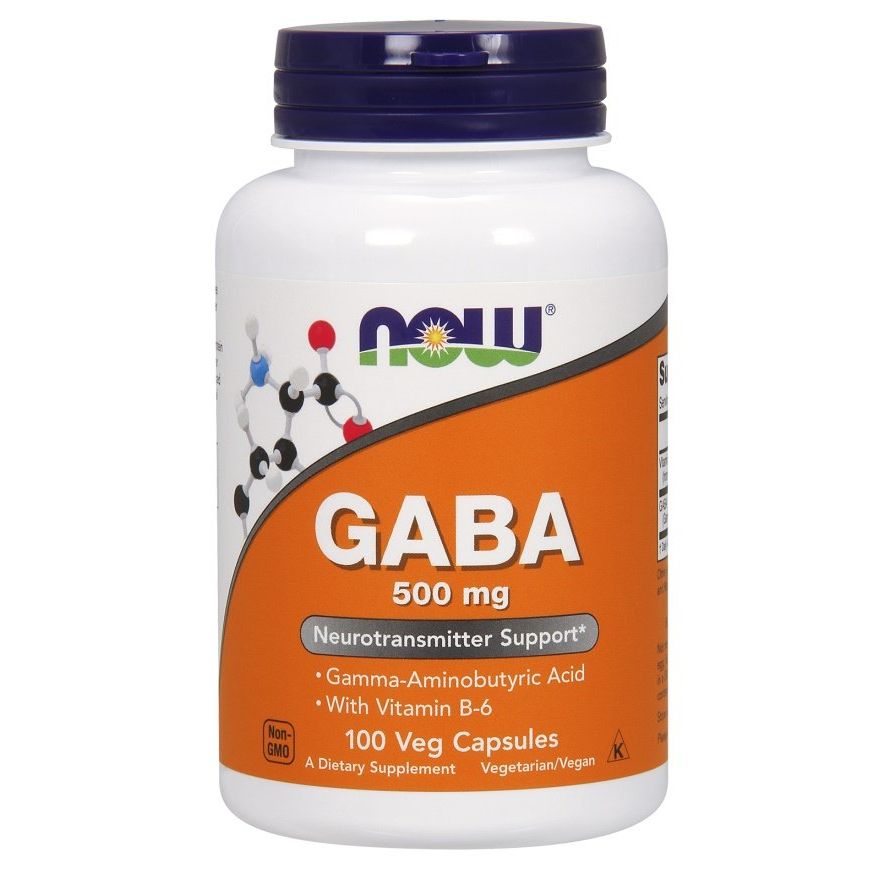 GABA with Vitamin B6, 500mg - 100 vcaps