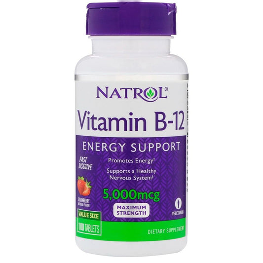 Vitamin B-12 Fast Dissolve, 5000mcg - 100 tablets
