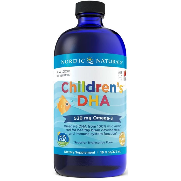 Children's DHA, 530mg Omega-3 Strawberry - 473 ml.