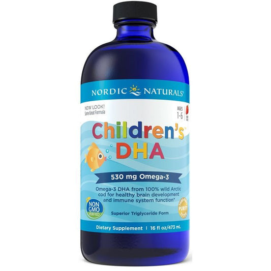 Children's DHA, 530mg Omega-3 Strawberry - 473 ml.