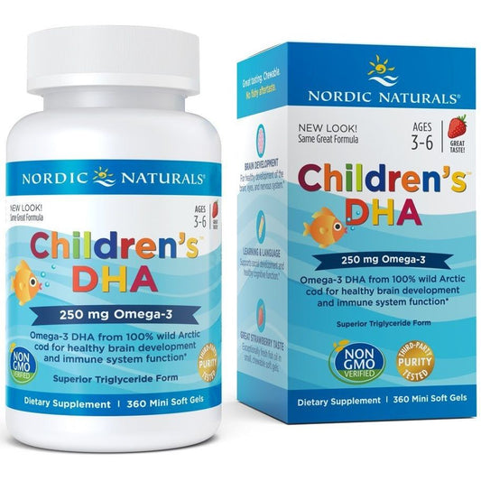 Children's DHA, 250mg Omega-3 Strawberry - 360 mini softgels