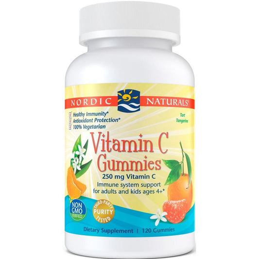 Vitamin C Gummies, 250mg Tangerine - 120 gummies