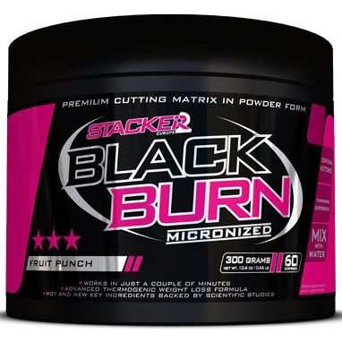 Black Burn Micronized, Fruit Punch - 300 grams