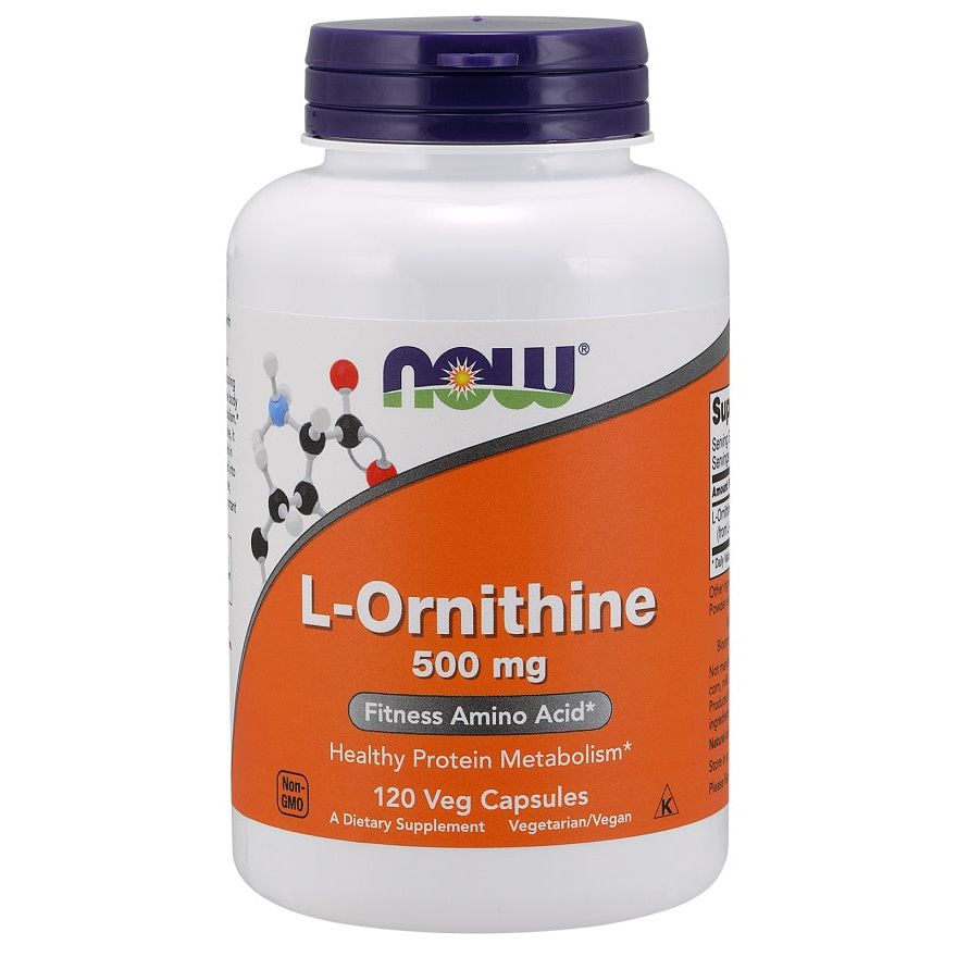 L-Ornithine, 500mg - 120 vcaps