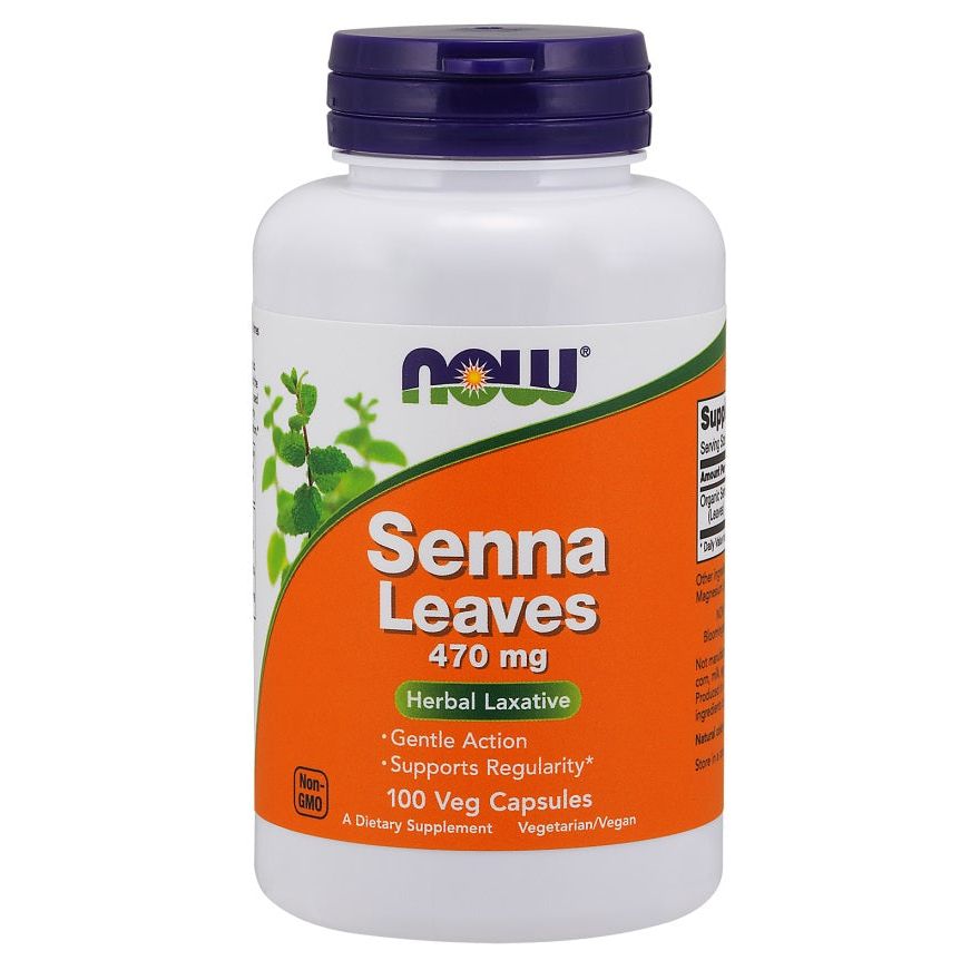 Senna Leaves, 470mg - 100 vcaps
