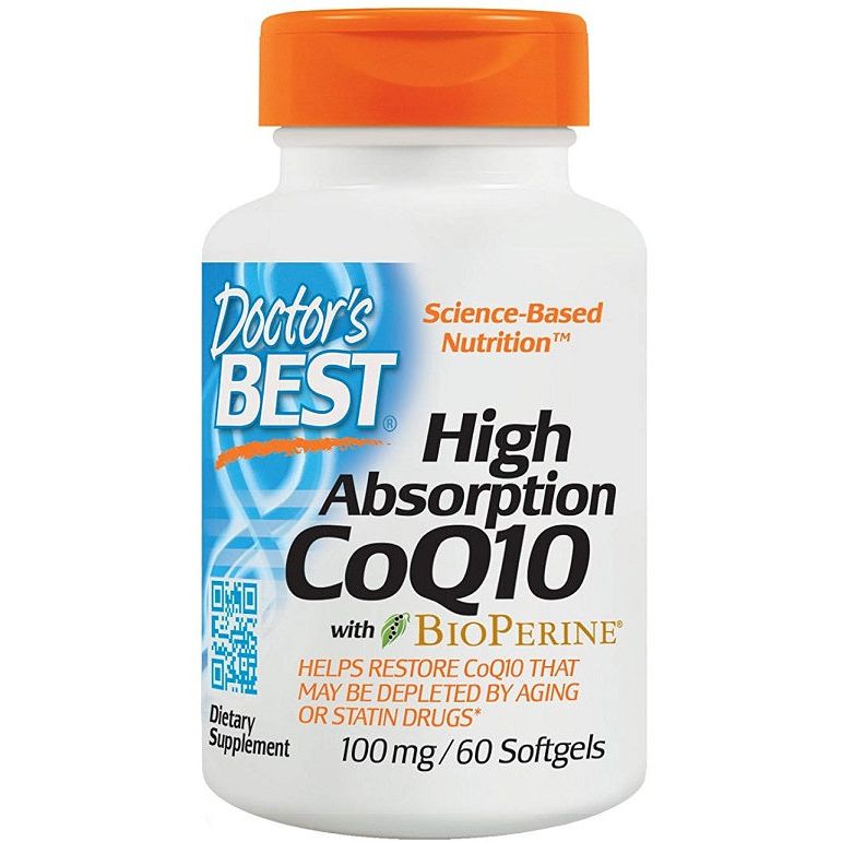 High Absorption CoQ10 with BioPerine, 100mg - 60 softgels
