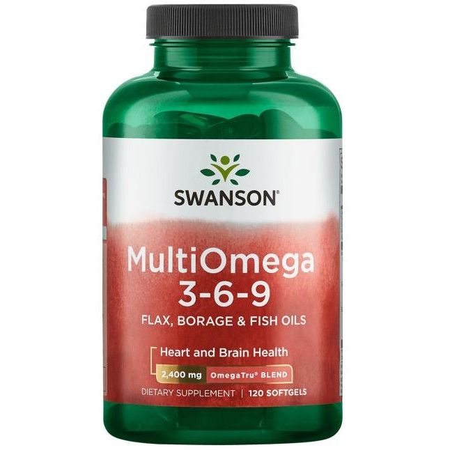 MultiOmega 3-6-9 - Flax & Borage & Fish Oils - 120 softgels
