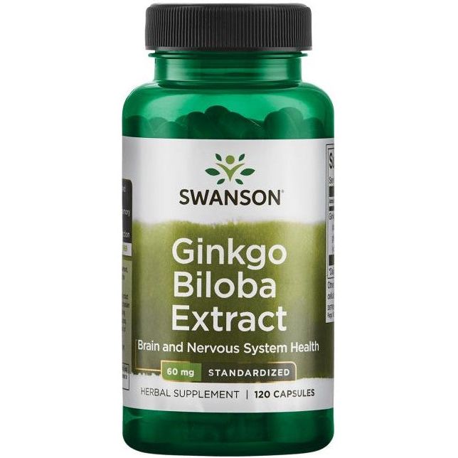 Ginkgo Biloba Extract, 60mg - 120 caps
