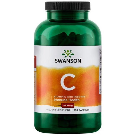 Vitamin C with Rose Hips Extract, 1000mg - 250 caps