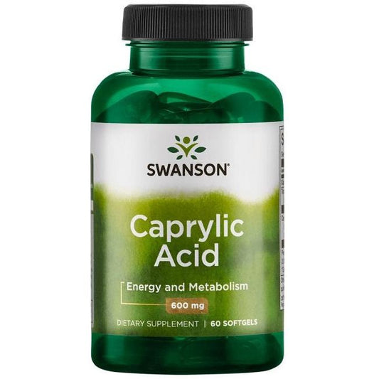 Caprylic Acid, 600mg - 60 softgels