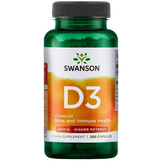 Vitamin D-3, 2000 IU - 250 caps