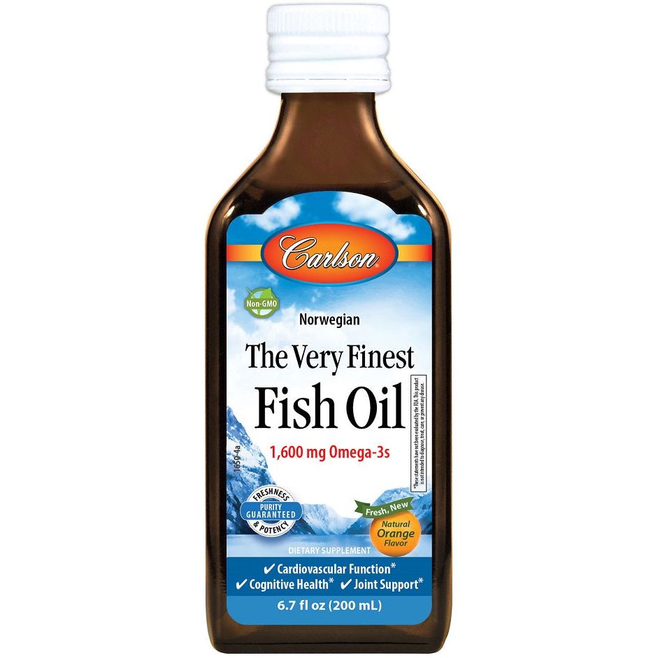 The Very Finest Fish Oil, Natural Orange - 200 ml.
