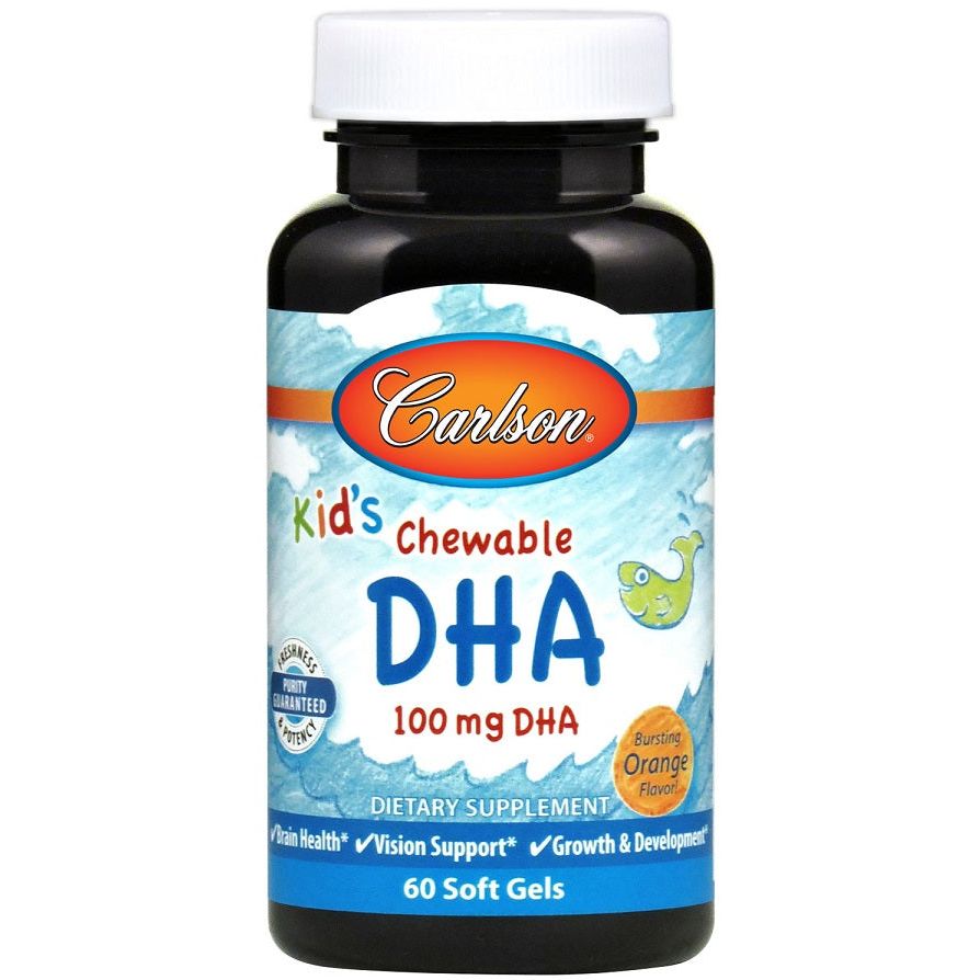 Kid's Chewable DHA, 100mg Orange - 60 softgels