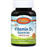Kid's Vitamin D3 Gummies, 1000 IU Natural Fruit - 60 gummies