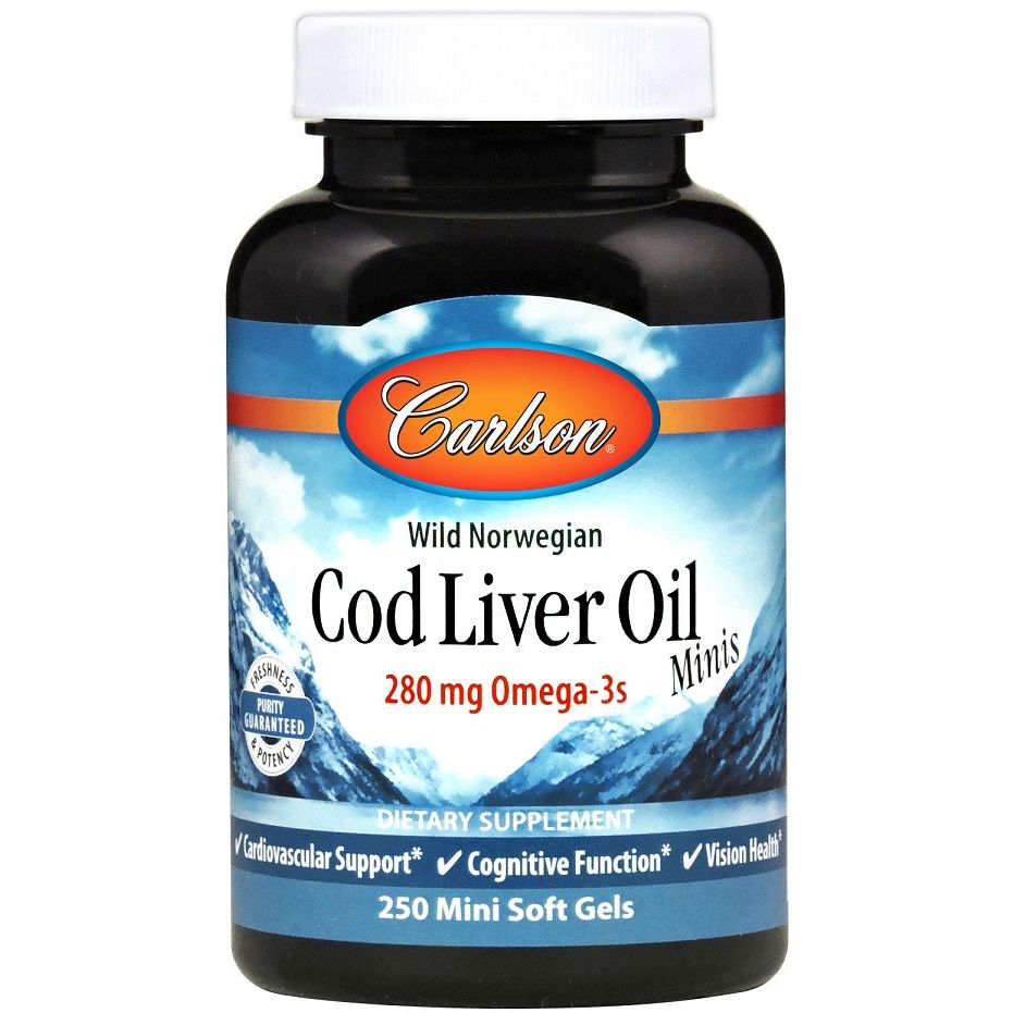 Cod Liver Oil Minis, 280mg - 250 mini softgels