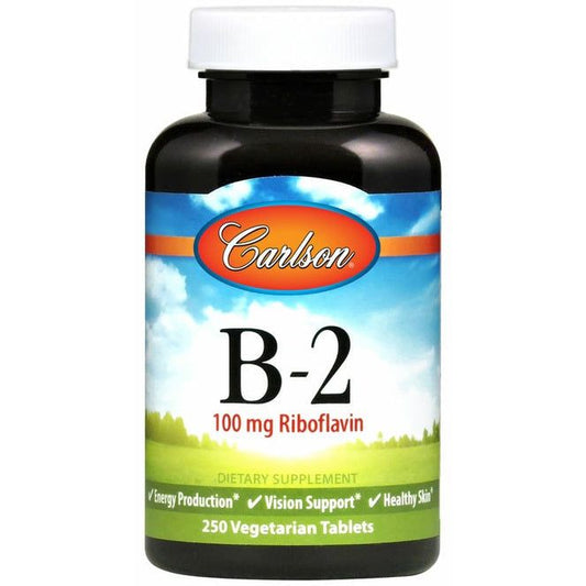 Vitamin B-2, 100mg - 100 vegetarian tablets