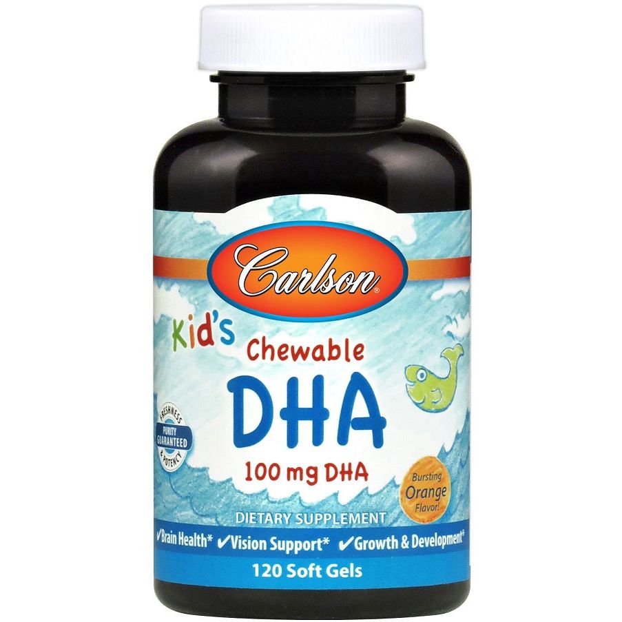 Kid's Chewable DHA, 100mg Orange - 120 softgels
