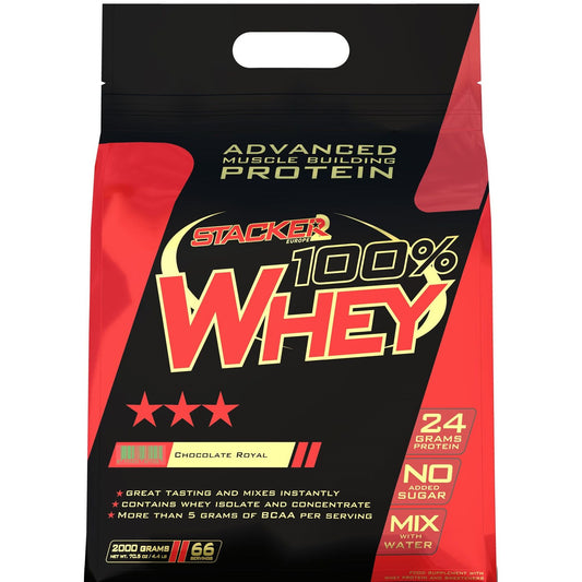 100% Whey, Chocolate - 2000 grams