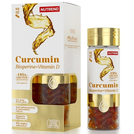 Curcumin + Bioperine + Vitamin D - 60 caps