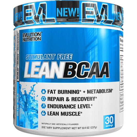 Lean BCAA - Stimulant Free, Blue Raz - 237 grams