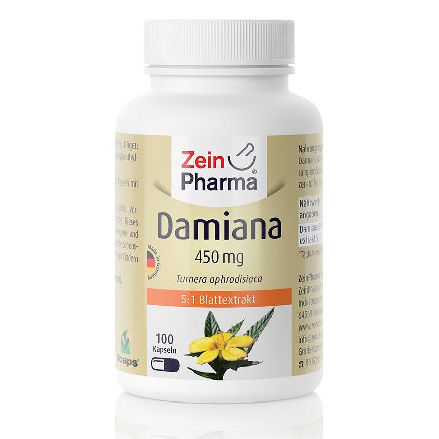 Damiana, 450mg - 100 caps