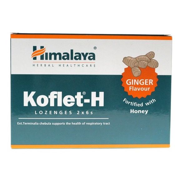 Koflet-H, Ginger - 12 lozenges