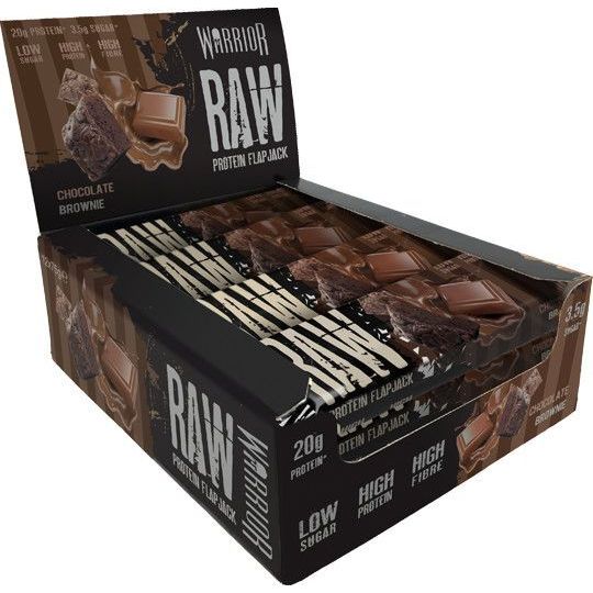 Raw Protein Flapjack, Chocolate Brownie - 12 bars