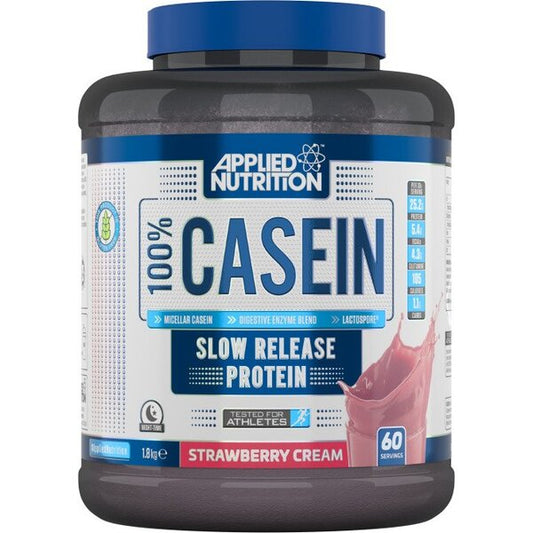 100% Casein Protein, Strawberry Cream (EAN 634158679872) - 1800 grams