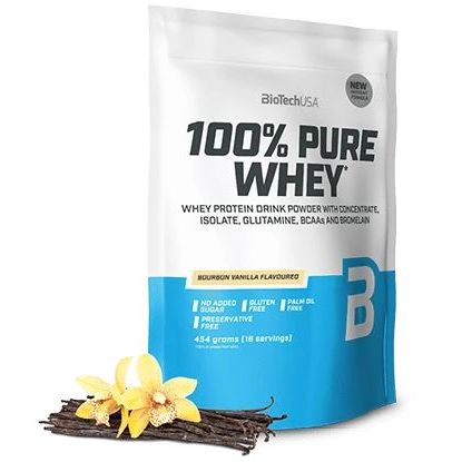 100% Pure Whey, Bourbon Vanilla - 454 grams