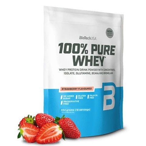 100% Pure Whey, Strawberry - 454 grams