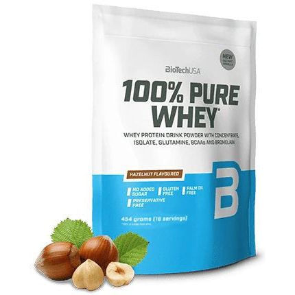 100% Pure Whey, Hazelnut - 454 grams