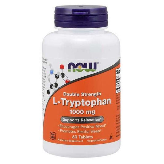 L-Tryptophan, 1000mg Double Strength - 60 tablets