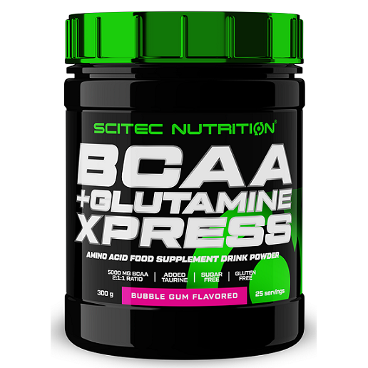 BCAA + Glutamine XPress, Bubble Gum - 600 grams