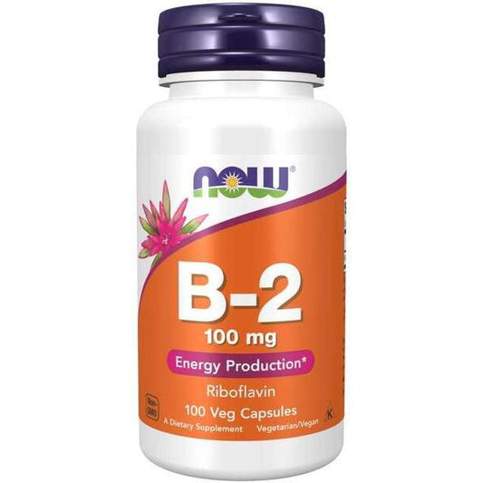 Vitamin B-2 Riboflavin, 100mg - 100 vcaps