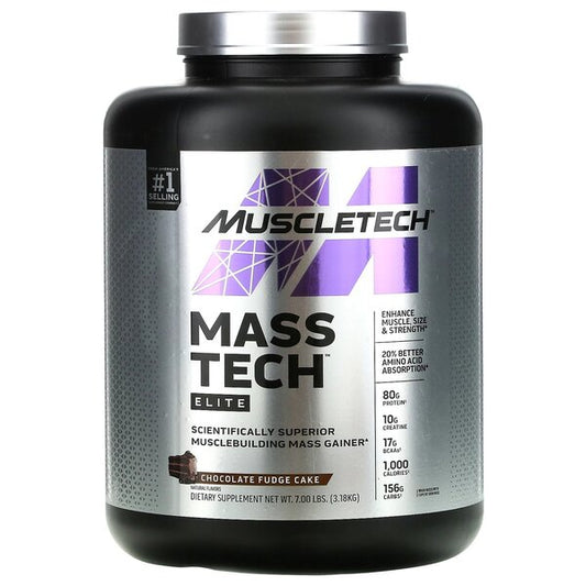 Mass-Tech Elite, Chocolate Fudge Cake - 3180 grams