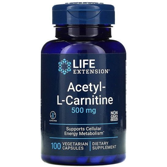 Acetyl-L-Carnitine, 500mg - 100 vcaps