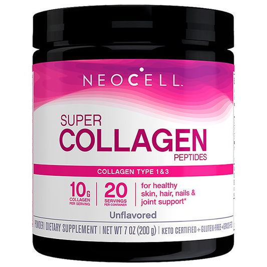 Super Collagen Peptides Type 1 & 3, Unflavored - 200 grams