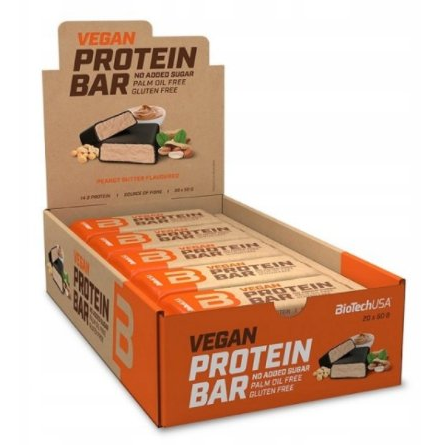 Vegan Protein Bar, Peanut Butter - 20 x 50g