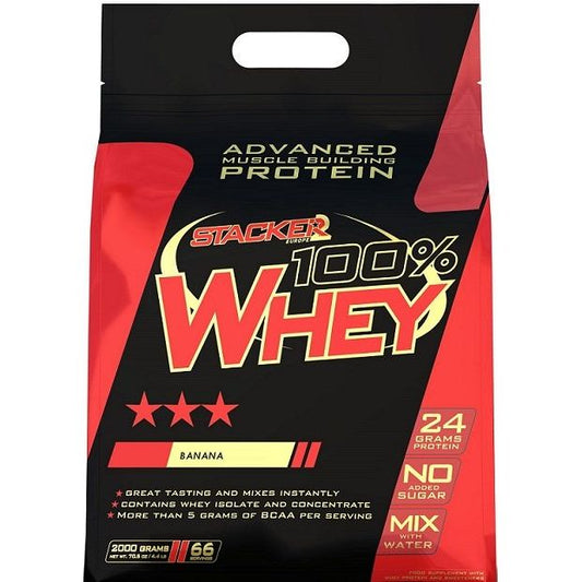 100% Whey, Banana - 2000 grams