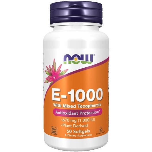 Vitamin E-1000 - Natural (Mixed Tocopherols) - 50 softgels