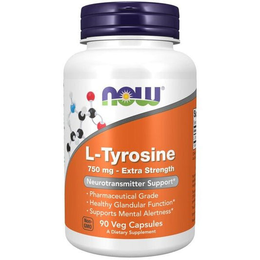 L-Tyrosine, Extra Strength 750mg - 90 vcaps