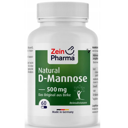 Natural D-Mannose, 500mg - 60 caps