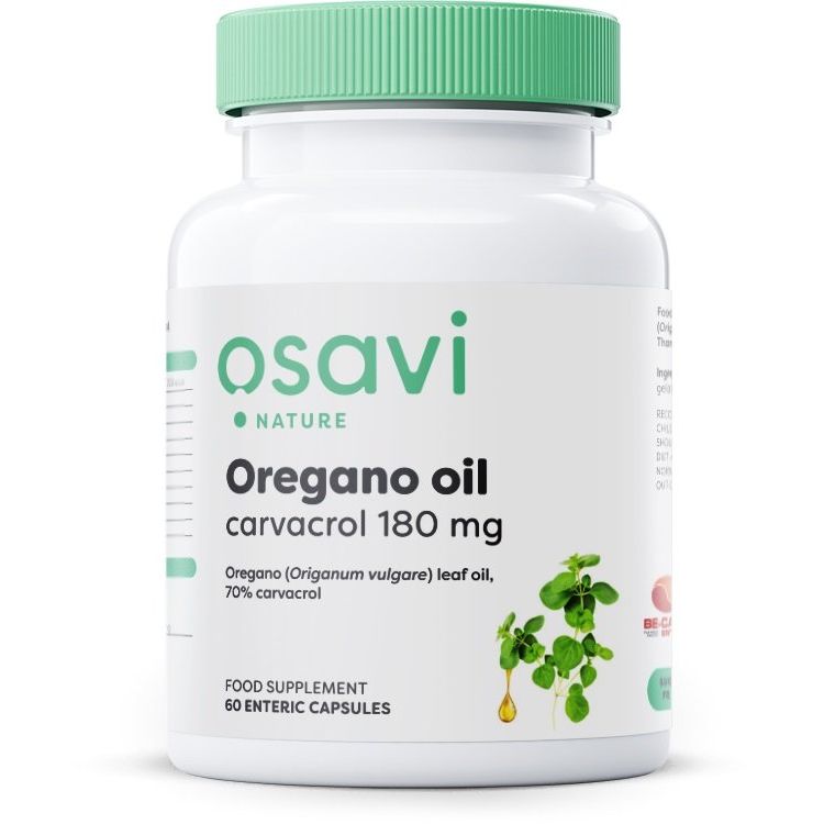 Oregano Oil Carvacrol, 180mg - 60 enteric caps