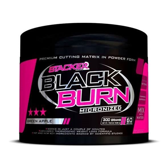 Black Burn Micronized, Green Apple - 300 grams