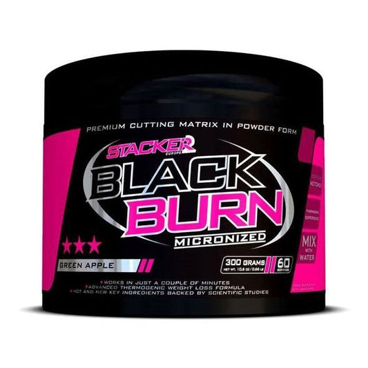 Black Burn Micronized, Green Apple - 300 grams