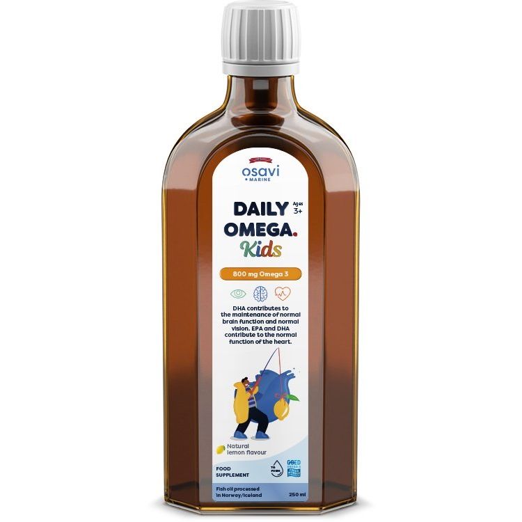 Daily Omega Kids, 800mg Omega 3 (Natural Lemon) - 250 ml.