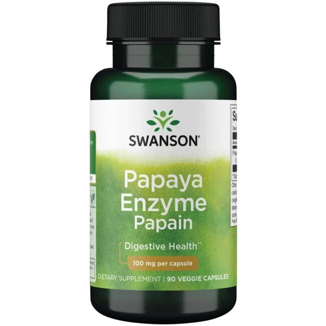 Papaya Enzyme Papain, 100mg - 90 vcaps
