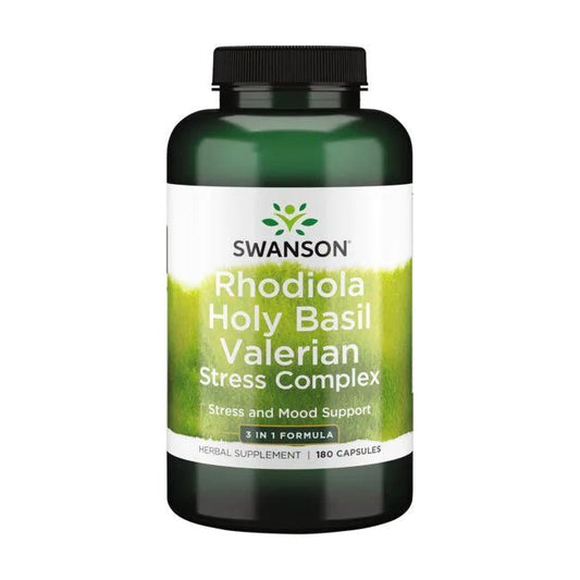 Rhodiola Holy Basil Valerian Stress Complex - 180 caps